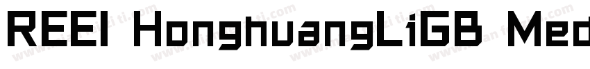 REEI HonghuangLiGB Medium字体转换